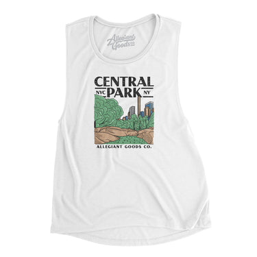 Central Park Women's Flowey Scoopneck Muscle Tank-Allegiant Goods Co. Vintage Sports Apparel