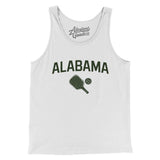 Alabama Pickleball Men/Unisex Tank Top-White-Allegiant Goods Co. Vintage Sports Apparel