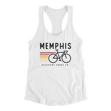 Memphis Cycling Women's Racerback Tank-Allegiant Goods Co. Vintage Sports Apparel
