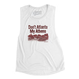 Don't Atlanta My Athens Women's Flowey Scoopneck Muscle Tank-White-Allegiant Goods Co. Vintage Sports Apparel