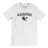 Albuquerque Pickleball Men/Unisex T-Shirt-White-Allegiant Goods Co. Vintage Sports Apparel