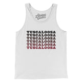 Tuscaloosa Repeat Men/Unisex Tank Top-White-Allegiant Goods Co. Vintage Sports Apparel