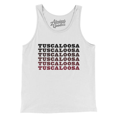 Tuscaloosa Repeat Men/Unisex Tank Top-White-Allegiant Goods Co. Vintage Sports Apparel