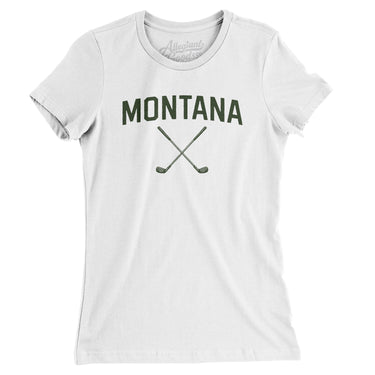 Montana Golf Women's T-Shirt-White-Allegiant Goods Co. Vintage Sports Apparel