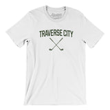 Traverse City Golf Men/Unisex T-Shirt-White-Allegiant Goods Co. Vintage Sports Apparel
