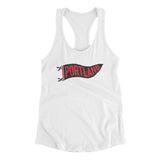 Portland Pennant Women's Racerback Tank-Allegiant Goods Co. Vintage Sports Apparel