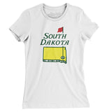South Dakota Golf Women's T-Shirt-White-Allegiant Goods Co. Vintage Sports Apparel