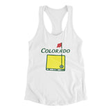 Colorado Golf Women's Racerback Tank-Allegiant Goods Co. Vintage Sports Apparel