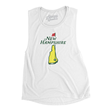 New Hampshire Golf Women's Flowey Scoopneck Muscle Tank-Allegiant Goods Co. Vintage Sports Apparel