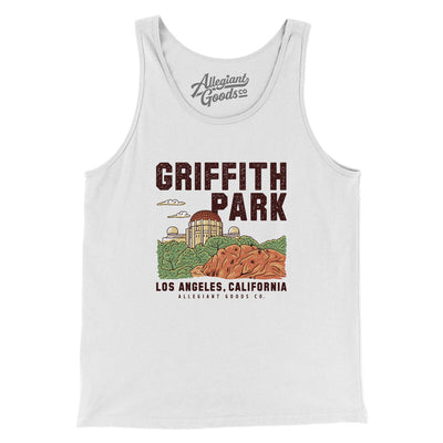 Griffith Park Men/Unisex Tank Top-White-Allegiant Goods Co. Vintage Sports Apparel