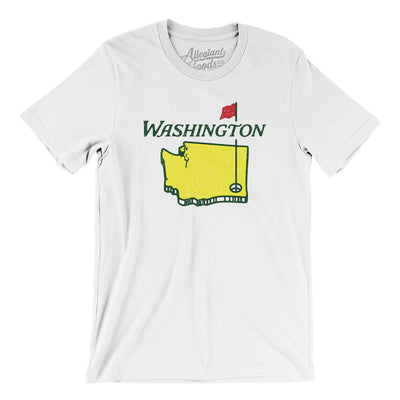Washington Golf Men/Unisex T-Shirt-White-Allegiant Goods Co. Vintage Sports Apparel