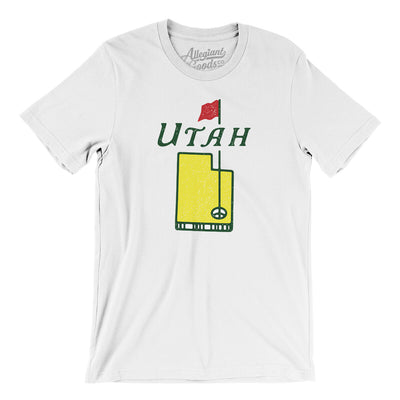 Utah Golf Men/Unisex T-Shirt-White-Allegiant Goods Co. Vintage Sports Apparel