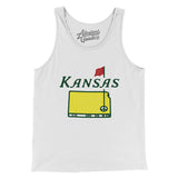 Kansas Golf Men/Unisex Tank Top-Allegiant Goods Co. Vintage Sports Apparel