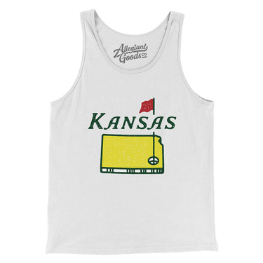 Kansas Golf Men/Unisex Tank Top-Allegiant Goods Co. Vintage Sports Apparel