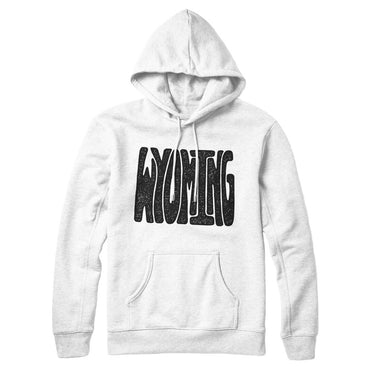 Wyoming State Shape Text Hoodie-Allegiant Goods Co. Vintage Sports Apparel