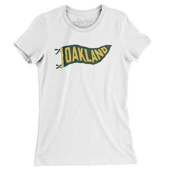 Oakland Pennant Women's T-Shirt-Allegiant Goods Co. Vintage Sports Apparel