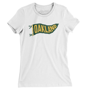 Oakland Pennant Women's T-Shirt-Allegiant Goods Co. Vintage Sports Apparel
