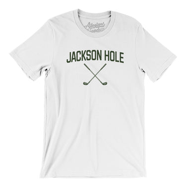 Jackson Hole Golf Men/Unisex T-Shirt-White-Allegiant Goods Co. Vintage Sports Apparel