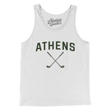 Athens Golf Men/Unisex Tank Top-White-Allegiant Goods Co. Vintage Sports Apparel