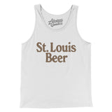 St. Louis Beer Men/Unisex Tank Top-White-Allegiant Goods Co. Vintage Sports Apparel
