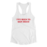I've Been To San Diego Women's Racerback Tank-Allegiant Goods Co. Vintage Sports Apparel
