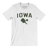 Iowa Pickleball Men/Unisex T-Shirt-White-Allegiant Goods Co. Vintage Sports Apparel