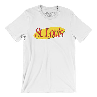 St Louis Seinfeld Men/Unisex T-Shirt-White-Allegiant Goods Co. Vintage Sports Apparel