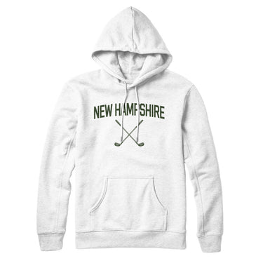 New Hampshire Golf Hoodie-White-Allegiant Goods Co. Vintage Sports Apparel