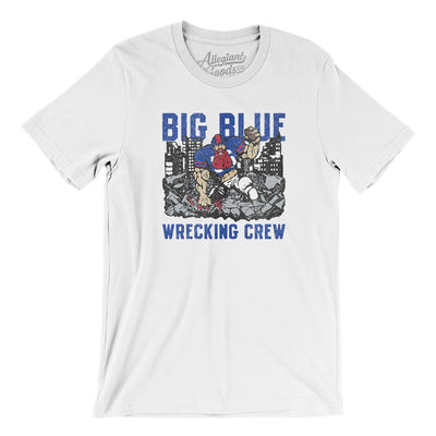 Big Blue Wrecking Crew Men/Unisex T-Shirt-White-Allegiant Goods Co. Vintage Sports Apparel