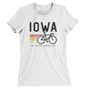 Iowa Cycling Women's T-Shirt-White-Allegiant Goods Co. Vintage Sports Apparel