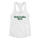 North Carolina Weed Women's Racerback Tank-Allegiant Goods Co. Vintage Sports Apparel