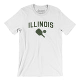 Illinois Pickleball Men/Unisex T-Shirt-White-Allegiant Goods Co. Vintage Sports Apparel