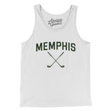 Memphis Golf Men/Unisex Tank Top-White-Allegiant Goods Co. Vintage Sports Apparel