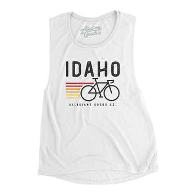 Idaho Cycling Women's Flowey Scoopneck Muscle Tank-Allegiant Goods Co. Vintage Sports Apparel