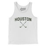 Houston Golf Men/Unisex Tank Top-White-Allegiant Goods Co. Vintage Sports Apparel