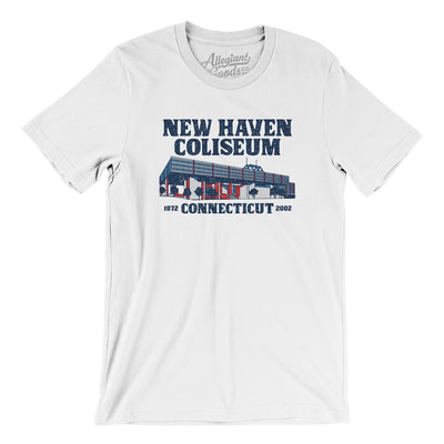 New Haven Coliseum Men/Unisex T-Shirt-White-Allegiant Goods Co. Vintage Sports Apparel