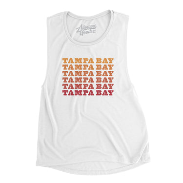 Tampa Bay Repeat Women's Flowey Scoopneck Muscle Tank-Allegiant Goods Co. Vintage Sports Apparel