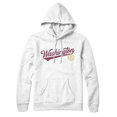 Washington Dc Vintage Script Hoodie-Allegiant Goods Co. Vintage Sports Apparel