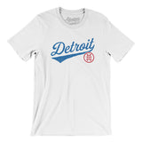Detroit Vintage Script Men/Unisex T-Shirt-Allegiant Goods Co. Vintage Sports Apparel