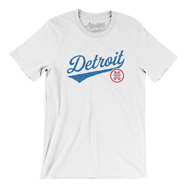 Detroit Vintage Script Men/Unisex T-Shirt-Allegiant Goods Co. Vintage Sports Apparel