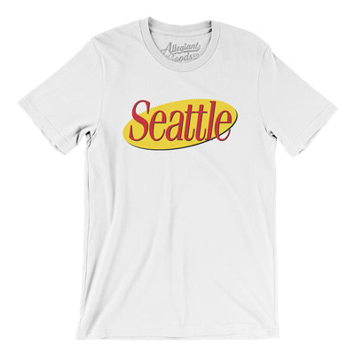 Seattle Seinfeld Men/Unisex T-Shirt-White-Allegiant Goods Co. Vintage Sports Apparel
