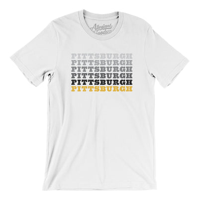 Pittsburgh Repeat Men/Unisex T-Shirt-White-Allegiant Goods Co. Vintage Sports Apparel