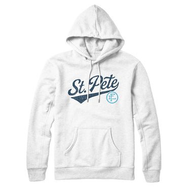 St Pete Vintage Script Hoodie-Allegiant Goods Co. Vintage Sports Apparel