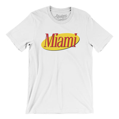 Miami Seinfeld Men/Unisex T-Shirt-White-Allegiant Goods Co. Vintage Sports Apparel