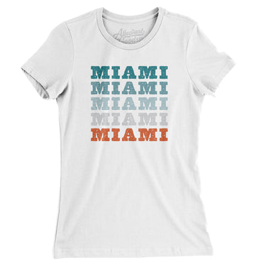 Miami Repeat Women's T-Shirt-Allegiant Goods Co. Vintage Sports Apparel