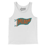 Miami Pennant Men/Unisex Tank Top-Allegiant Goods Co. Vintage Sports Apparel