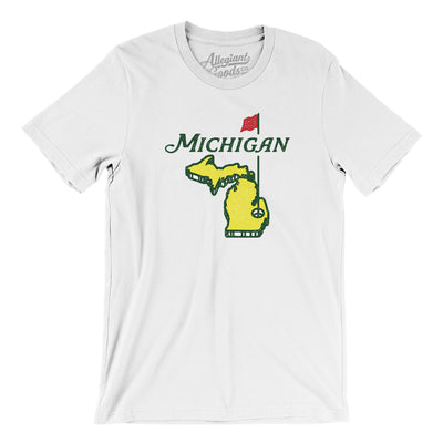 Michigan Golf Men/Unisex T-Shirt-White-Allegiant Goods Co. Vintage Sports Apparel