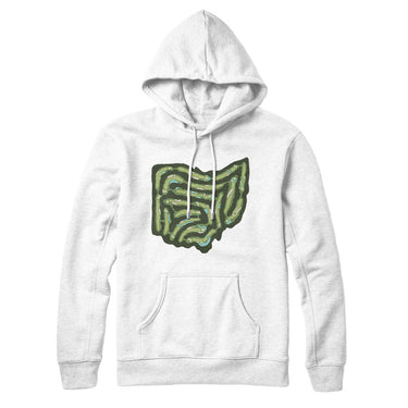 Ohio Golf Course Map Hoodie-White-Allegiant Goods Co. Vintage Sports Apparel
