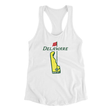 Delaware Golf Women's Racerback Tank-Allegiant Goods Co. Vintage Sports Apparel