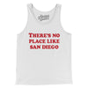 There's No Place Like San Diego Men/Unisex Tank Top-White-Allegiant Goods Co. Vintage Sports Apparel